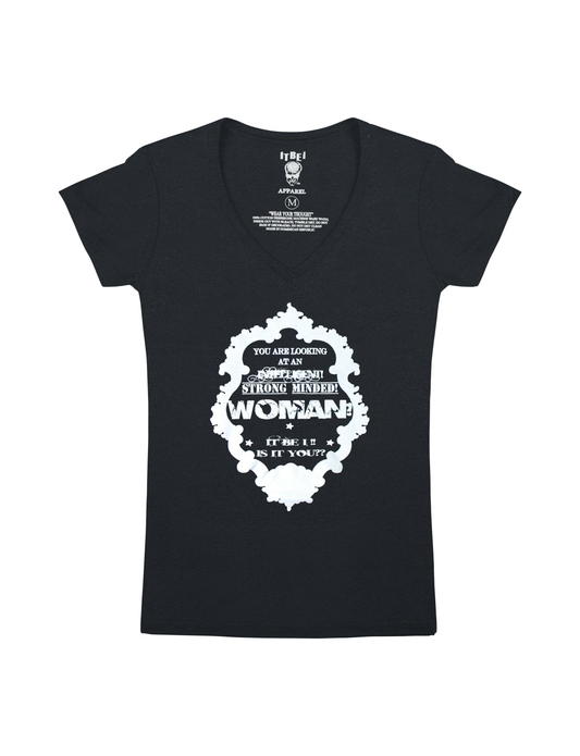 STRONG MINDED WOMAN MIRROR V-NECK