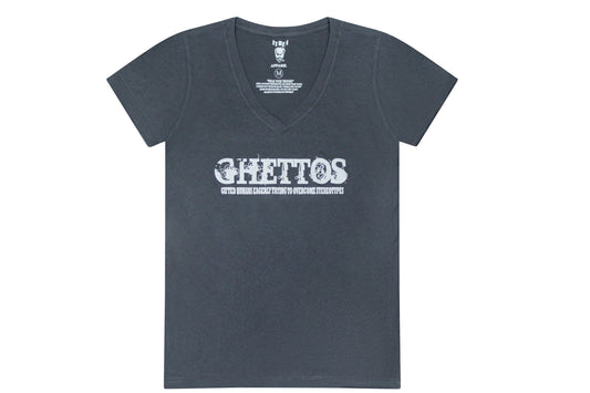 G.H.E.T.T.O.S. ACROSS 2 WOMEN V-NECK